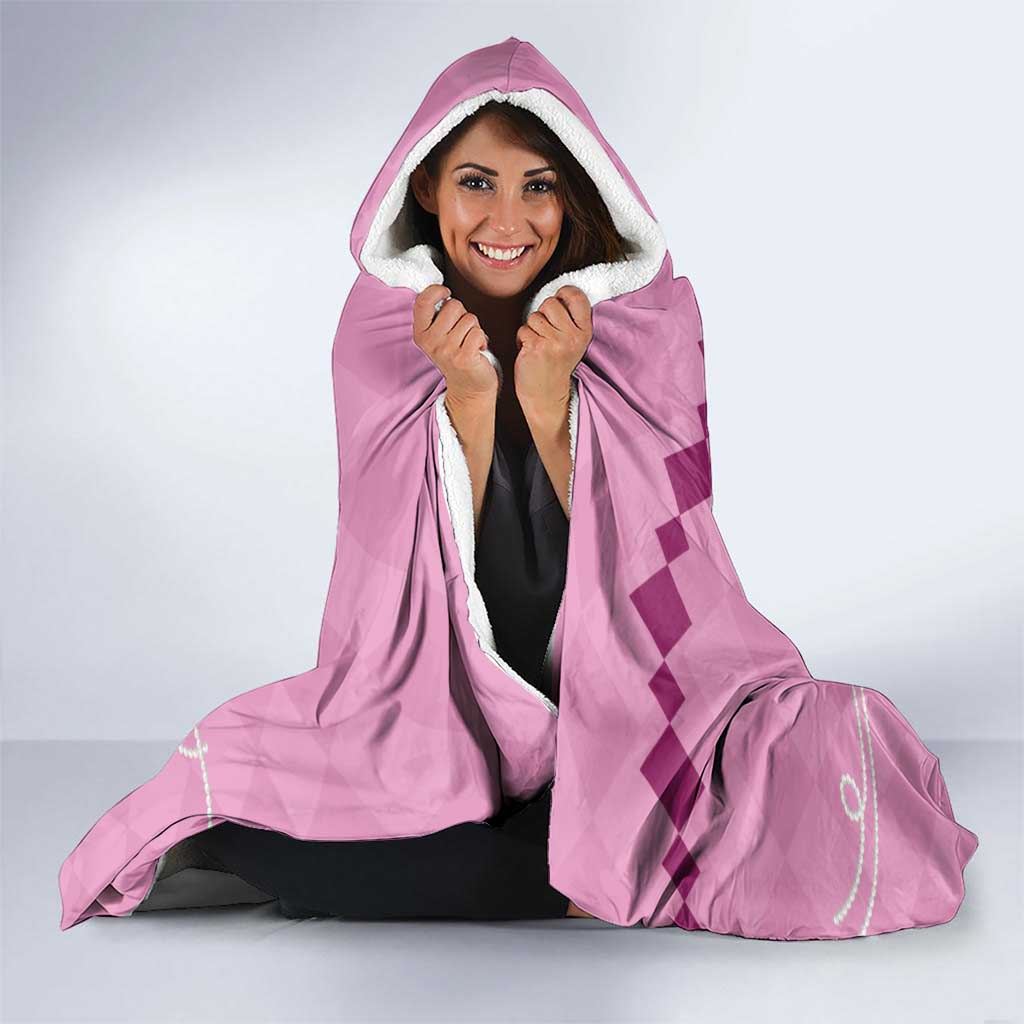 Personalized Kentucky Horse Racing Hooded Blanket Beauty and The Horse Pink Version LT01
