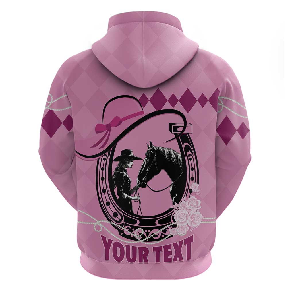 Personalized Kentucky Horse Racing Hoodie Beauty and The Horse Pink Version LT01