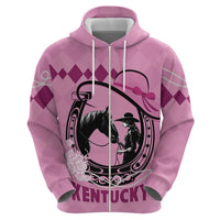 Personalized Kentucky Horse Racing Hoodie Beauty and The Horse Pink Version LT01