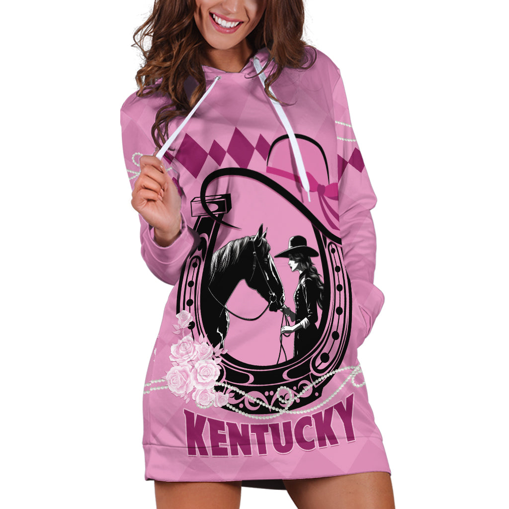 Personalized Kentucky Horse Racing 2024 Hoodie Dress Beauty and The Horse Pink Version