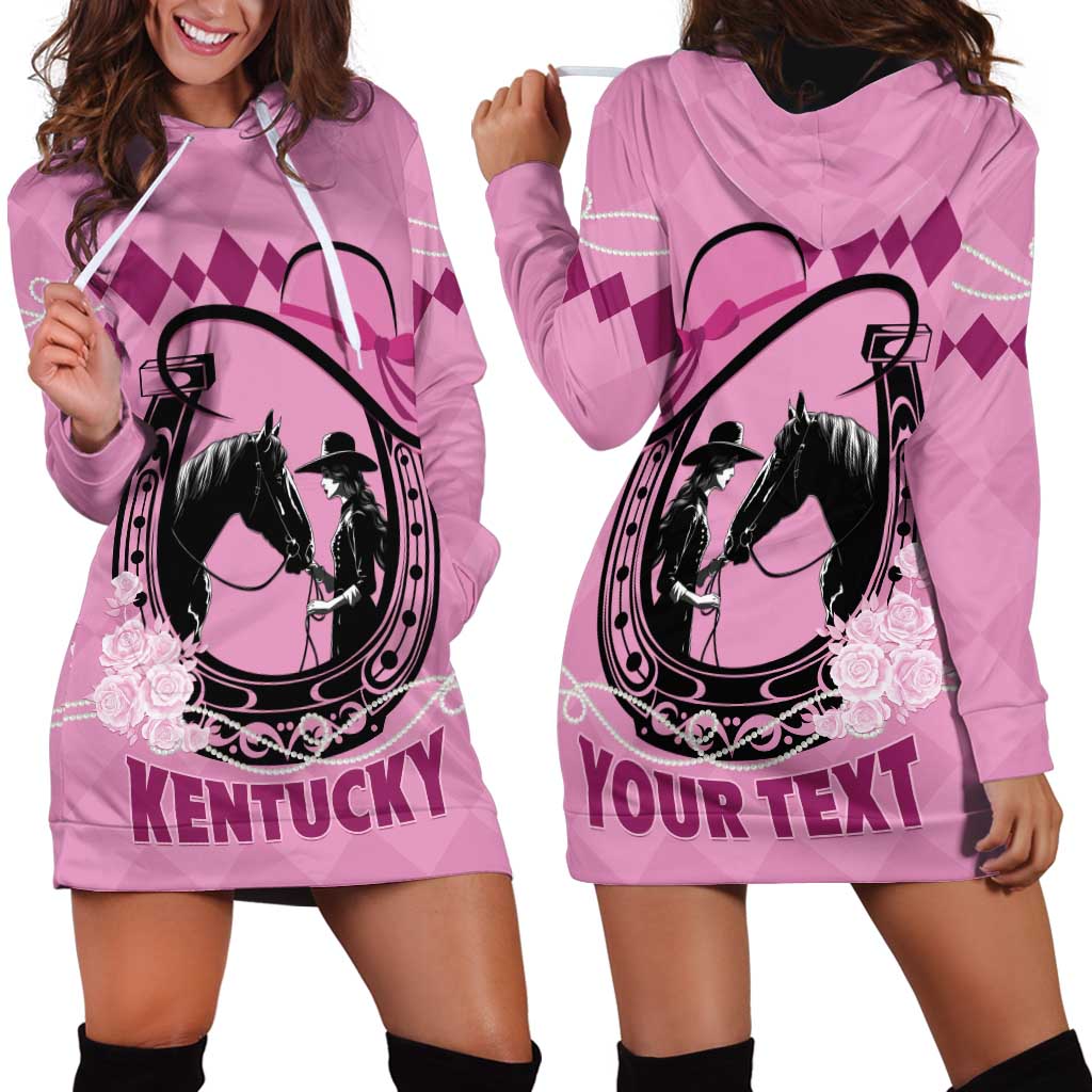 Personalized Kentucky Horse Racing Hoodie Dress Beauty and The Horse Pink Version LT01