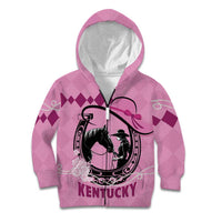 Personalized Kentucky Horse Racing Kid Hoodie Beauty and The Horse Pink Version LT01