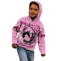 Personalized Kentucky Horse Racing Kid Hoodie Beauty and The Horse Pink Version LT01