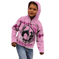 Personalized Kentucky Horse Racing Kid Hoodie Beauty and The Horse Pink Version LT01