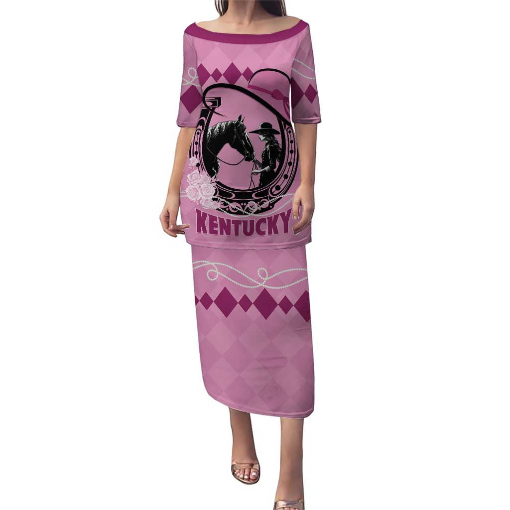 Personalized Kentucky Horse Racing Puletasi Beauty and The Horse Pink Version LT01