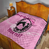 Personalized Kentucky Horse Racing Quilt Beauty and The Horse Pink Version LT01