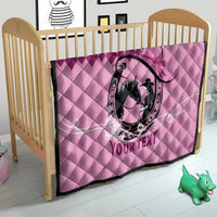 Personalized Kentucky Horse Racing Quilt Beauty and The Horse Pink Version LT01
