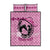 Personalized Kentucky Horse Racing Quilt Bed Set Beauty and The Horse Pink Version LT01