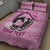 Personalized Kentucky Horse Racing 2024 Quilt Bed Set Beauty and The Horse Pink Version