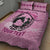 Personalized Kentucky Horse Racing Quilt Bed Set Beauty and The Horse Pink Version LT01