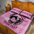 Personalized Kentucky Horse Racing Quilt Bed Set Beauty and The Horse Pink Version LT01
