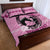 Personalized Kentucky Horse Racing Quilt Bed Set Beauty and The Horse Pink Version LT01