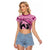 Personalized Kentucky Horse Racing Raglan Cropped T Shirt Beauty and The Horse Pink Version LT01