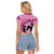 Personalized Kentucky Horse Racing Raglan Cropped T Shirt Beauty and The Horse Pink Version LT01
