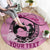 Personalized Kentucky Horse Racing Round Carpet Beauty and The Horse Pink Version LT01