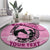 Personalized Kentucky Horse Racing Round Carpet Beauty and The Horse Pink Version LT01