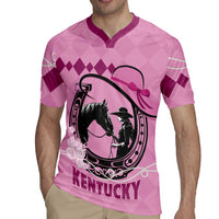 Personalized Kentucky Horse Racing Rugby Jersey Beauty and The Horse Pink Version LT01