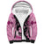 Personalized Kentucky Horse Racing Sherpa Hoodie Beauty and The Horse Pink Version LT01