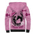 Personalized Kentucky Horse Racing Sherpa Hoodie Beauty and The Horse Pink Version LT01