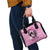 Personalized Kentucky Horse Racing Shoulder Handbag Beauty and The Horse Pink Version LT01