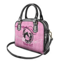 Personalized Kentucky Horse Racing Shoulder Handbag Beauty and The Horse Pink Version LT01
