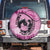 Personalized Kentucky Horse Racing Spare Tire Cover Beauty and The Horse Pink Version LT01