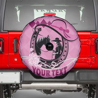 Personalized Kentucky Horse Racing Spare Tire Cover Beauty and The Horse Pink Version LT01