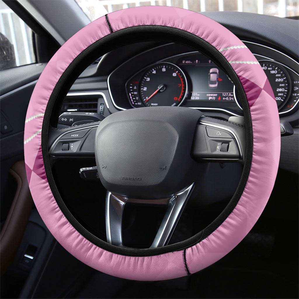 Kentucky Horse Racing Steering Wheel Cover Beauty and The Horse Pink Version LT01