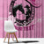 Personalized Kentucky Horse Racing Window Curtain Beauty and The Horse Pink Version LT01