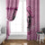 Personalized Kentucky Horse Racing Window Curtain Beauty and The Horse Pink Version LT01