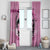 Personalized Kentucky Horse Racing Window Curtain Beauty and The Horse Pink Version LT01