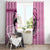 Personalized Kentucky Horse Racing Window Curtain Beauty and The Horse Pink Version LT01