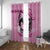 Personalized Kentucky Horse Racing Window Curtain Beauty and The Horse Pink Version LT01