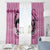 Personalized Kentucky Horse Racing Window Curtain Beauty and The Horse Pink Version LT01
