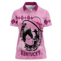 Personalized Kentucky Horse Racing Women Polo Shirt Beauty and The Horse Pink Version LT01