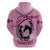 Personalized Kentucky Horse Racing Zip Hoodie Beauty and The Horse Pink Version LT01