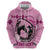 Personalized Kentucky Horse Racing Zip Hoodie Beauty and The Horse Pink Version LT01