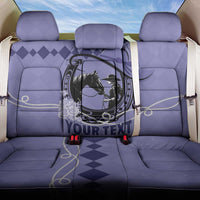 Personalized Kentucky Horse Racing Back Car Seat Cover Beauty and The Horse Purple Version LT01