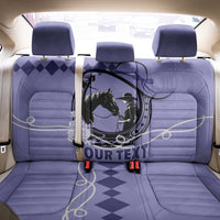 Personalized Kentucky Horse Racing Back Car Seat Cover Beauty and The Horse Purple Version LT01