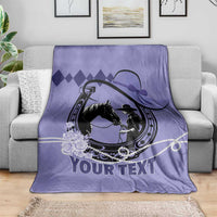 Personalized Kentucky Horse Racing Blanket Beauty and The Horse Purple Version LT01