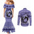 Personalized Kentucky Horse Racing Couples Matching Mermaid Dress and Long Sleeve Button Shirt Beauty and The Horse Purple Version LT01