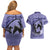 Personalized Kentucky Horse Racing Couples Matching Off Shoulder Short Dress and Hawaiian Shirt Beauty and The Horse Purple Version LT01