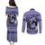 Personalized Kentucky Horse Racing Couples Matching Puletasi and Long Sleeve Button Shirt Beauty and The Horse Purple Version LT01