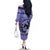 Personalized Kentucky Horse Racing Family Matching Off The Shoulder Long Sleeve Dress and Hawaiian Shirt Beauty and The Horse Purple Version LT01