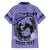 Personalized Kentucky Horse Racing Family Matching Off Shoulder Short Dress and Hawaiian Shirt Beauty and The Horse Purple Version LT01