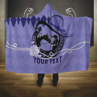 Personalized Kentucky Horse Racing Hooded Blanket Beauty and The Horse Purple Version LT01