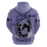 Personalized Kentucky Horse Racing Hoodie Beauty and The Horse Purple Version LT01