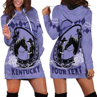 Personalized Kentucky Horse Racing Hoodie Dress Beauty and The Horse Purple Version LT01