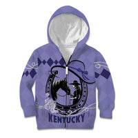 Personalized Kentucky Horse Racing Kid Hoodie Beauty and The Horse Purple Version LT01