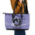 Personalized Kentucky Horse Racing Leather Tote Bag Beauty and The Horse Purple Version LT01